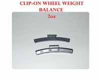 100 Pcs ZN CLIP-ON Wheel Weight Balance 2.0oz 2oz 56g AWZ200 Lead Free