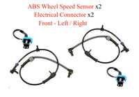 2 ABS Wheel Speed Sensor with Electrical Connector Front L/R Fits: Chevrolet GMC
