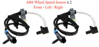 2 x ABS Wheel Speed Sensor W/ Connetor Front L & R ALS3077 Fits Chevrolet GMC