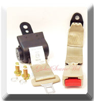(1 Kit ) Universal Strap Retractable Car Seat Belt Beige 2 Point