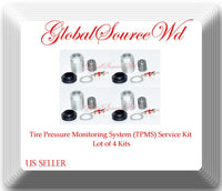 4 Pack 20003 TPMS Sensor Service Kit For Cadillac Chrysler Dodge Mitsubishi Jeep