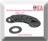 LOT OF 50 DP7515PK OIL DRAIN PLUG CRUSH WASHERS GASKETS 1/2" INCH FIBER