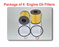 PACKAGE OF 6 ENGINE OIL FILTER CH10066 Fits: MINI COOPER  COUNTRYMAN  PACEMAN