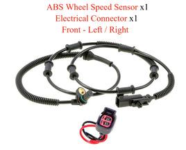 1 ABS Wheel Speed Sensor W/Connector Front L or R For:RAM4500 RAM5500 2008-2018