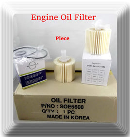 SOE5608 Engine Oil Filter Made In Korea Fits:OEM# 04152YZZA1 Lexus Toyota Scion