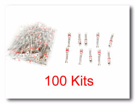 100 Kits Filtered Valve Stem Cores