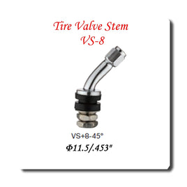 1 Kit VS-8-45  Chrome Tire Valve Stem for Holes Î¦11.5 mm /.453" Fits: Motorcycle