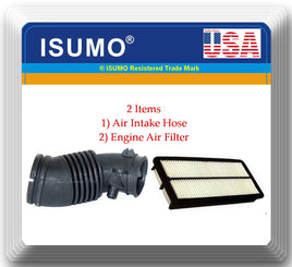 2 Pcs Engine Air Intake Hose & Air Filter Fits: Honda Odyssey 2005-2006 V6-3.5L