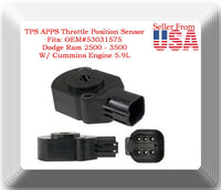 TPS APPS Throttle Position Sensor Fit OEM53031576 RAM 2500 3500 5.9L 1998-2007