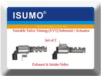 2x VariableTiming Solenoid Valve L/R Sides W/Connectors Fits: iQ  Avanza Yaris