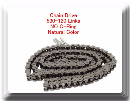 (No-Ring) Drive Chain Natural Color 530 x120 Link For Suzuki GSXR 1000 GSX-R750 