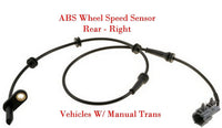 ABS Wheel Speed Sensor & Connector Rear Right Fits Nissan Frontier 2005-2019 MT