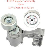 2 Pcs Belt Tensioner & Idler Pulley Fits Lexus  Toyota 2006-2018  V6 2.5L 3.5L