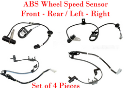 4 x ABS Wheel Speed Sensor Front-Rear L/R Fits Toyota Highlander 2001-2003  AWD