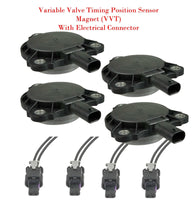 4x VVT Variable Valve Timing Position Sensor Magnet &Connector For Mercedes Benz