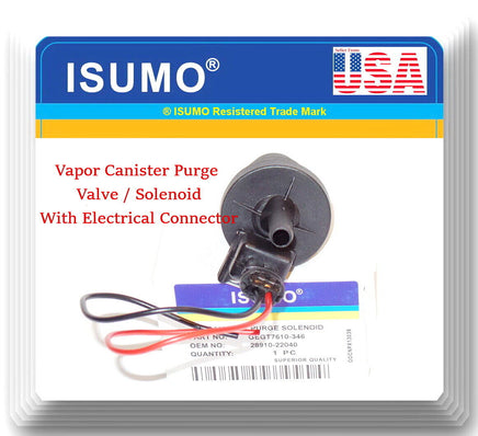 Canister Purge Solenoid/Purge Valve W/  Pigtail Connector Fits Hyundai  Kia 