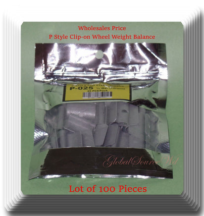 V-PRO P Style Clip-on Wheel Weight Balance 0.25oz 7gram  P025 Led Free 100