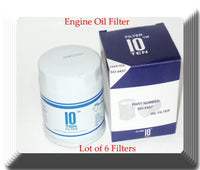 6 x SO4457 Oil Filter Fits Infiniti Mercury Nissan Subaru
