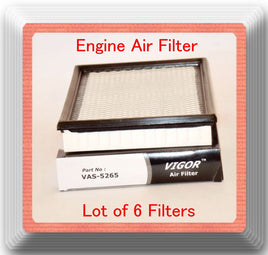 Lot 6 Engine Air Filter SA5265 Fits:Chrysler Dodge V6 2.7L 3.2L 3.5L 1998-2004