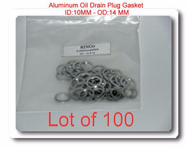 LOT 100  Washer Aluminum Oil Drain Plug Gasket ID:10MM OD 14 MM