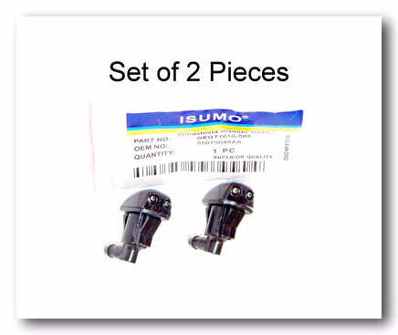 Set 2 Windshield Washer Nozzle Front Fits Dodge Nitro 07-11 Jeep Liberty 05-10