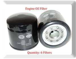 6 X Engine Oil Filter Fits:OEM#2-94654-200-0 Chevrolet GMC ISUZU L4 4.8 L4 5.2L