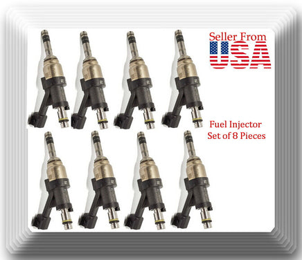 Set of 8 x Fuel Injector W/Connector Fits: CTS 16-18 Camaro 17-18 Corvette 15-18