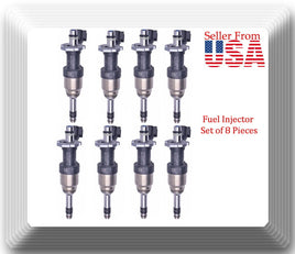 Set 8 x Fuel Injector OEM#12668390 Fits: Chevrolet GMC V6 4.3L V8 5.3L 2014-2018