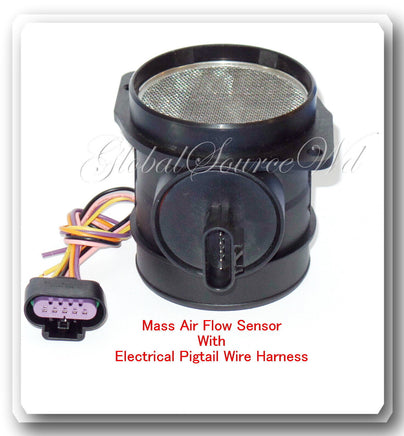 Mass Air Flow Sensor W/Connector (MAF) Fits: Cadillac Chevrolet GMC 2007-2008