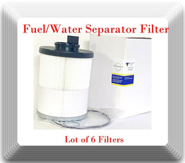 6 x Fuel/Water Separator Filter Fits Frightliner Western Star Detroit Diesel 