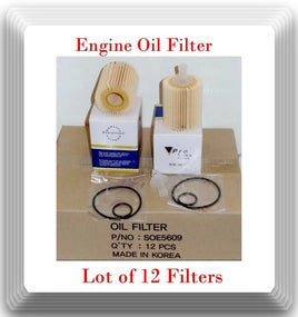 LOT OF 12 ENGINE OIL FILTER  CH10158 04152-YZZA2 Fits LEXUS & TOYOTA