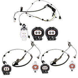 3xABS Wheel Speed Sensor Wire Harness Front L/R Rear Center for GX470 4Runner FJ
