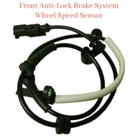 Front Anti-Lock Brake Sys Wheel Speed Sensor & Connector Fits Tesla S 2012-2016