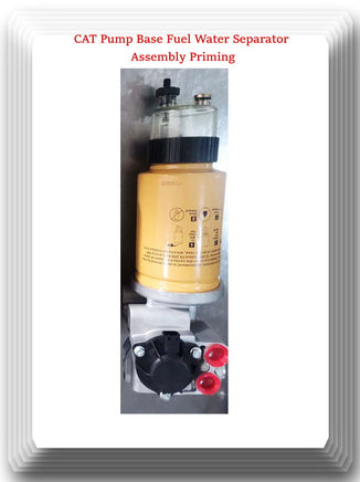 FOR CAT Pump Base Fuel Water Separator Assembly Priming Plus 3 Filters