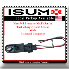 Manifold Absolute Pressure MAP Sensor W/Connector Fit Smart Fortwo 16-17 l3 0.9L