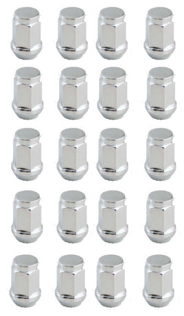 20 PCS CHEVY CORVETTE CHROME PLATED LUG NUTS 1.38" Tall 3/4" 60 Degree 12mm x1.5