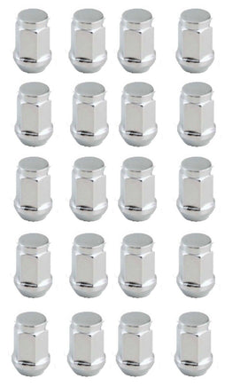 20 PCS CHEVY CORVETTE CHROME PLATED LUG NUTS 1.38" Tall 3/4" 60 Degree 12mm x1.5