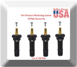 100 x 20635 TPMS Sensor Service Kit Fits: Cherokee Ram 1500 2500 3500 2014-2019