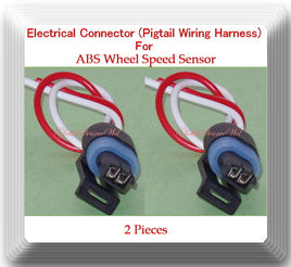 2 X ALS1771 Connector of ABS Wheel Speed Sensor Rear L/R Fits: Chevrolet GMC