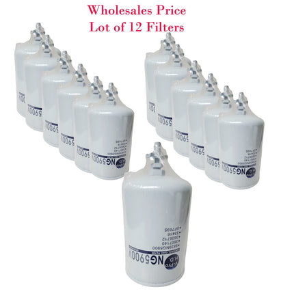12 x NG500 Spin-On Fuel/Water Separator Filter CNG Natual Gas Fuel Filter