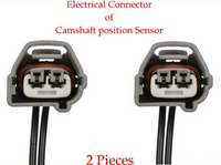 Pair of 2 Camshaft Postion Sensor W/ Conneectors Fits:Prizm Lexus Scion Toyota
