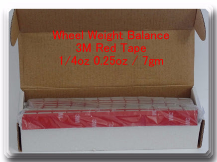 360 Pcs Stick on Self Adhesive Wheel Weights 1/4 0.25 OZ TOTAL 90 OZ RED TAPE
