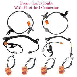 4 x ABS Wheel Speed Sensor & Connectors Front-Rear L/RFits: Acura TL 2004-2008