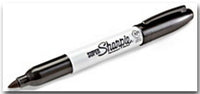 1 Roll of 500 Non-personalized Oil Change Reminder Sticker + Free Sharpie Marker