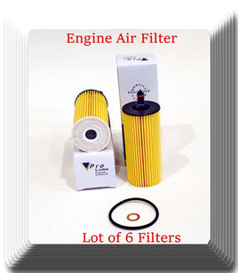 6 X Engine Oil Filter Fits:OEM#11428575211 BMW Series 1 2 3 4 5 7 X3 X4 Z4 16-20