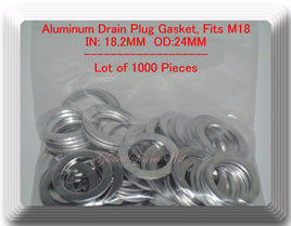 LOT 1000 Washers Aluminum Oil Drain Plug Gasket ID:18.2 mm OD:24 mm 1971-2016