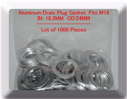 LOT 1000 Washers Aluminum Oil Drain Plug Gasket ID:18.2 mm OD:24 mm 1971-2016