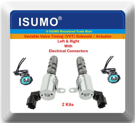 2 X Variable Timing Solenoid Actuator Intake Side W/ Connectors Lexus & Toyota