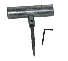 T-Handle Spiral Rasp Tire Repair Tool Tire Plug Probe Tool Spiral Rasp T Handle