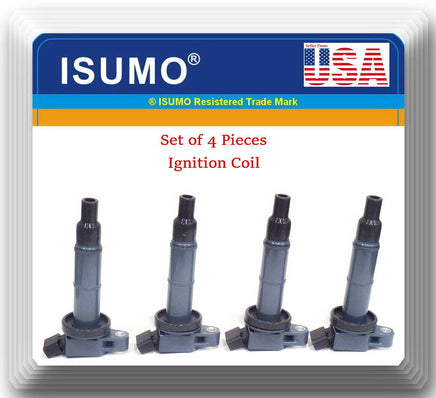 Set of 4 90919-02266 Ignition Coil Fits:Lexus Pontiac Scion Toyota  L4 2.0L 2.4L